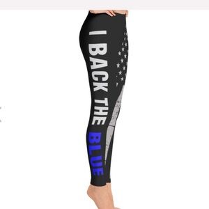 SOLD “I BACK THE BLUE” leggings